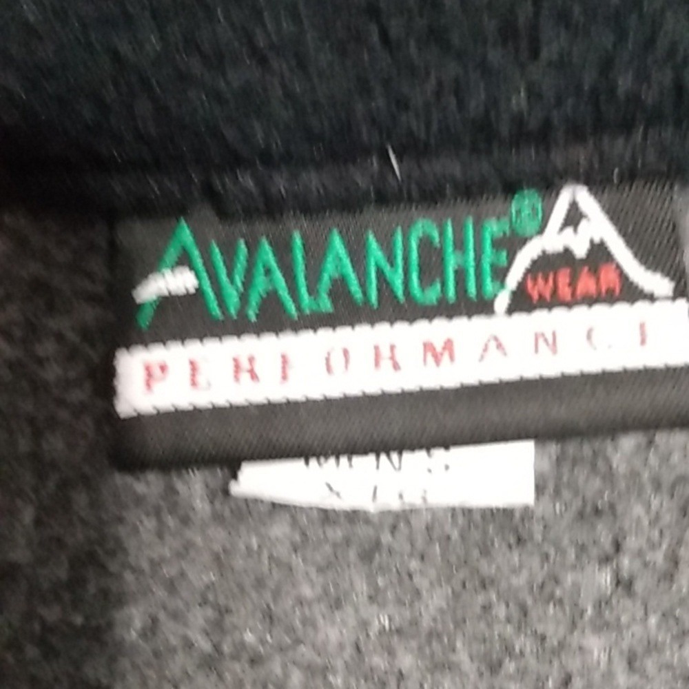 Avalanche Wear Men's Fleece Vest X-Large Gray Full Zip Performance Outdoor - Picture 3 of 15